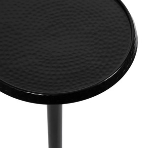 Modern Pedestal Drink <b>Table</b> Contemporary design Versatile furniture <b>Tall</b> Black Aluminum Side <b>Tables</b> - Product Image 5