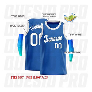 เสื้อบาสเก็ตบอลวอร์มอัพคุณภาพสูง ไซส์พลัส แบบกลับด้านได้ ระบายอากาศดี ลายพิมพ์ซับลิเมชั่น เย็บปักถักร้อย ชุดกีฬาแบบสั่งทำพิเศษ - Product Image 1