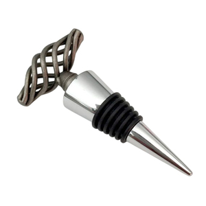 Handmade Metal <b>Wine</b> Bottle <b>Stopper</b> Premium Stainless Steel Bar Plug with Airtight Seal for Home Party Wedding and <b>Wine</b> - Product Image 1