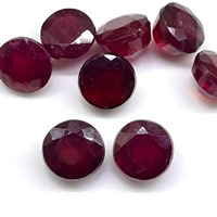 Pierre précieuse rubis du Mozambique AAA, taille ronde, 7 mm, rubis rouge, pierres précieuses en vrac, prix de gros, pour la fabrication de bijoux