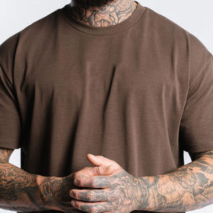 T-shirts pour hommes 100% coton, logo personnalisé, couleur unie, t-shirts décontractés pour hommes, marque - Product Image 4