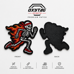 Oxytag Sports Embroidered <b>Patches</b> Iron-On Fabric Badge for Apparel and <b>Jackets</b> Custom Design Logo <b>Patch</b> Set - Product Image 2