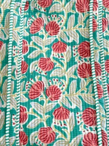 Sac fourre-tout en coton bohème Shyam Export, motif léopard brodé, rayures vertes, ouverture supérieure, fermeture éclair, voyage, toutes saisons - Product Image 5