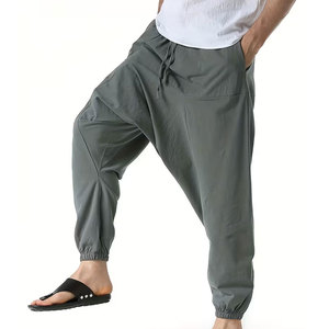Pantalon Harem pour Hommes, Coupe Ample et Large, Confortable, Idéal pour le Streetwear, les Sorties Décontractées et les Voyages - Product Image 1