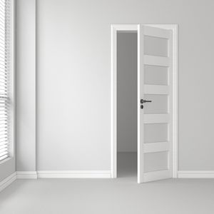 Porta in vetro smerigliato in legno massello 5-Lite elegante Design Tre o Quattro Porte - Product Image 4