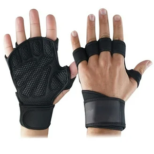 <b>Half</b> Finger Fitness Gloves Neoprene Breathable Non <b>Slip</b> Adjustable Wrist Strap Gym Weight Lifting Unisex - Product Image 6