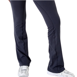 Pantalon long évasé ultra taille haute bleu marine pour femme, extensible, pour le sport, le fitness, le yoga, l'entraînement, vêtements de sport flexibles - Product Image 6