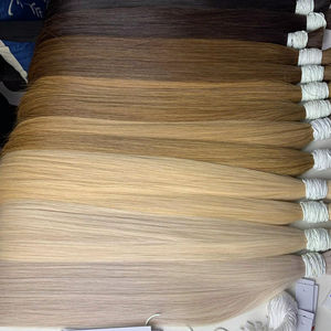 Extensions de Cheveux Humains 100% Naturels Non Traités, Qualité Supérieure, Super Double Drawn, Kératine Vietnamienne, Vrac, Meilleur Choix - Product Image 1