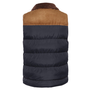 Gilet sans manches personnalisé <span class=keywords><strong>de</strong></span> haute qualité, combinaison <span class=keywords><strong>de</strong></span> deux couleurs, rembourré, avec logo, vente en gros, coupe-vent, chauffe-corps, gilet en duvet - Product Image 2