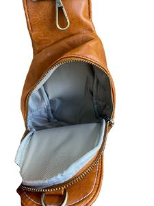 Suede Leather Chest <b>Bag</b> Handcrafted Animal Print Boot Stitch Crossbody Sling Hand-Tooled <b>Boho</b> <b>Bag</b> Eco-Friendly Travel - Product Image 3