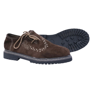 Nouvelles chaussures Oxford en daim marron pour homme, à lacets, bout rond, style folk, avec doublure en cuir de vachette souple - Product Image 5
