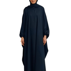 2026 New Designs Spring Dubai Style Zipper Open Abaya Hijab Muslim Women <b>Dress</b> Breathable Lightweight Plus Size <b>Long</b> Sleeves - Product Image 1