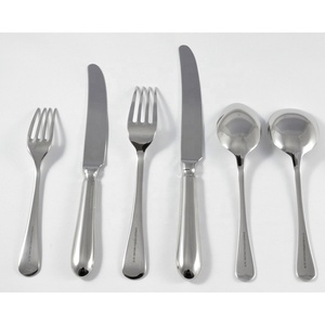 stainless steel silver Plated Luxury <b>flatware</b> <b>set</b> with modern look design cutlery <b>set</b> for restaurant wedding hotel home - Product Image 1
