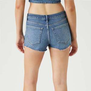 Shorts de Mezclilla Flexibles, Tela Suave, Ajuste Cómodo, Transpirables, Ligeros, Estilo Informal para Mujer, Atuendo de Verano - Product Image 2