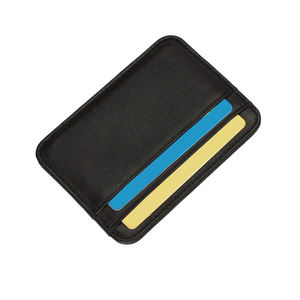 Cartera Delgada de Cuero Personalizable para Tarjetas de Crédito, Venta al Por Mayor, Nuevo Diseño, Mejor Calidad, Accesorio Moderno Más Vendido - Product Image 1