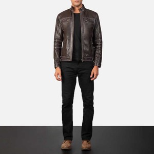 Bulk Wholesale Leather <b>Jacket</b> Men 2026 Custom Genuine Leather Outerwear OEM Biker Style Streetwear <b>jacket</b> for men - Product Image 1