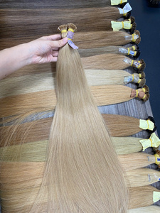 Extensions de cheveux humains vietnamiens vierges Remy à double tirage, à pointe plate, à pointe kératine, à mini-pointe plate, pour pose à la kératine, en gros - Product Image 6