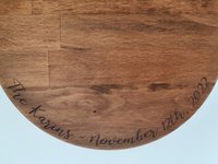 Présentoir à desserts rustique style ferme, plateau carré en bois pour gâteaux, aspect vieilli, résistant au four, jetable, pour table de buffet de fête