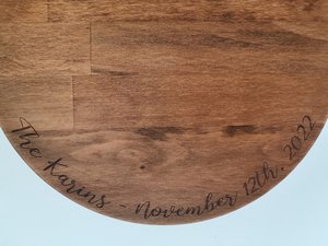 Rustic Farmhouse Dessert Stand Wooden Cake <b>Platter</b> with Burning Vintage Look for Party Buffet and Table Decoration - Product Image 6