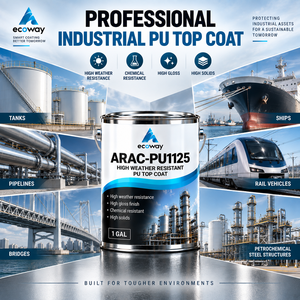 ECOWAY ARAC-PU1125 Heavy Duty PU Top Coat for Tanks Pipelines Bridges Ships Petrochemical Steel Structures - Product Image 1