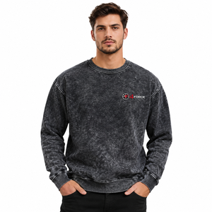 Sudadera Oversize de Cuello Redondo para Hombre con Acabado Vintage Lavado al Ácido, Tejido de Algodón Pesado y Comodidad Superior - Product Image 1