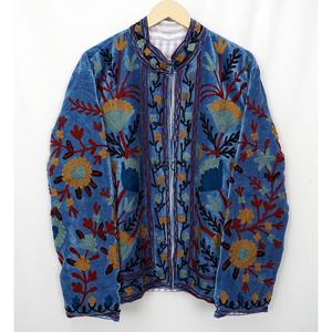 เสื้อเบลเซอร์กำมะหยี่ทำมือ ปักลายดอกไม้ด้วยมือ คอทรงโอ แขนยาว ผ้าฝ้าย 100% เป็นมิตรกับสิ่งแวดล้อม ระบายอากาศได้ดี เนื้อผ้าหนา เหมาะสำหรับฤดูหนาว - Product Image 5