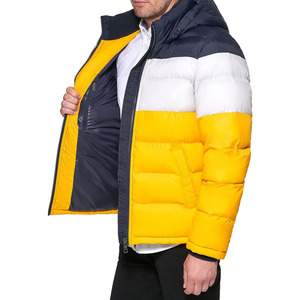 Hot Selling Customized Breathable Eco-Friendly Windproof Men's Streetwear Puffer <b>Jacket</b> with Front Logo for Winter - Product Image 5