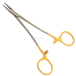 Portaagujas Quirúrgico de Precisión, Acero Inoxidable con Punta de Carburo de Tungsteno, Instrumento Manual para Kit Quirúrgico, CE ISO13485 - Product Image 3