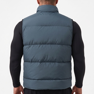 Chaleco Acolchado Ligero Personalizado, Sin Mangas, Impermeable, Transpirable, Reversible, Chaqueta de Invierno con Cierre Frontal, Ropa Exterior OEM - Product Image 4
