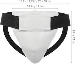Contoured Polyester Cotton Soft Lightweight Groin Protector Men Adjustable Sports Protection Black <b>Red</b> Blue White All Seasons - Product Image 2