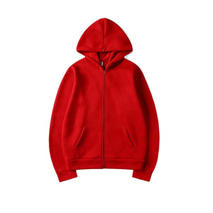 Sweat à capuche zippé intégral pour homme, coupe classique, de marque, pour l'hiver, style décontracté, épais, uni, grande taille, doux au toucher - Product Image 3