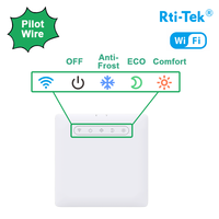 Module pilote Rti-Tek RP5W-PM, thermostat WiFi pour radiateur électrique, contrôleur de chauffage, fil pilote, utilisation en appartement, système hydronique
