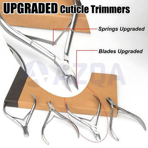 Coupe-cuticules professionnel en acier inoxydable avec lames affûtées, double ressort et articulation à joint pour les soins des ongles - Product Image 4