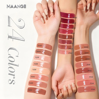 MAANGE Gloss à lèvres en gros, Huile à lèvres longue tenue 24h, Rouge à lèvres liquide hydratant et waterproof