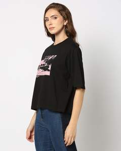 Camiseta de Algodón para Mujer, Corte Holgado, Estilo Casual, Personalizada, Proveedor OEM, Alta Calidad, Estilo Oversize con Estampado para Minoristas - Product Image 2