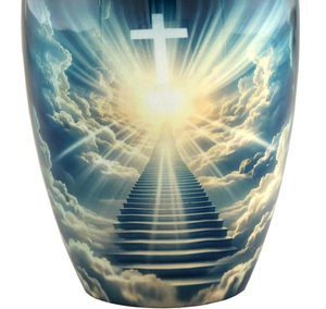 โกศบรรจุอัฐิสำหรับผู้ใหญ่ โกศตกแต่งสำหรับงานศพ โกศฝังศพสำหรับชายและหญิง โกศทำมือ - Product Image 6