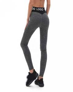 เลกกิ้งโยคะขายดี ออกแบบเองได้ เอวสูง ระบายอากาศดี ผลิตจากวัสดุวิสโคสผสมอีลาสเทน ดีไซน์เรียบง่าย ความยาวเต็มตัว - Product Image 4