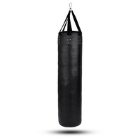 Sac de frappe autoportant Accel Wear en cuir PU noir et marron, non rembourré, robuste, rempli d'eau, pour l'entraînement des hommes