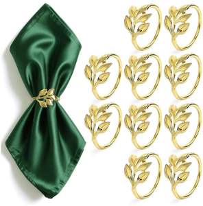 Anillo para servilletas de metal duradero diseñado para uso diario en la mesa, sin comprometer la apariencia decorativa. - Product Image 3