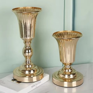 Modern Luxury Professional Compote Flower <b>Stand</b> <b>Vase</b> Gold Plated Arrangement Centerpiece for Home Hotel Wedding Parties - Product Image 4
