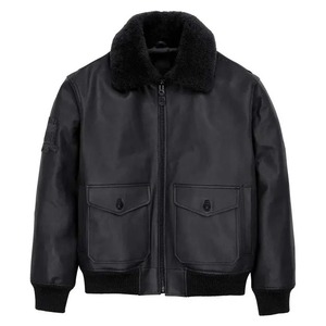 Handmade Black Avirex G-1 Bomber <b>Jacket</b> Vintage US Leather Aviator Flight <b>Jacket</b>, <b>Pilot</b> Bomber, 90s Streetwear - Product Image 1
