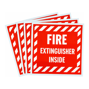 Etiqueta Autoadhesiva de PVC de Alta Visibilidad Brady para Extintor de Incendios, Impresión a Color Duradera para Uso en Interiores y Exteriores - Product Image 2