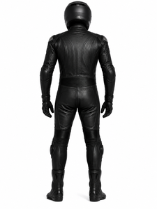 Combinaison de moto Dumela en cuir véritable de haute qualité, protection intégrale du corps, noire, respirante, coupe-vent, imperméable, unisexe, auto - Product Image 5