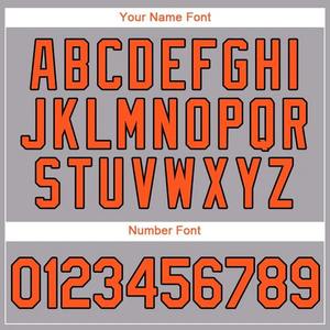 Camiseta de Fútbol Personalizada Gris, Naranja y Negra, Uniforme Deportivo de Equipo, Transpirable, Poliéster, Impresión por Sublimación, Secado Rápido - Product Image 4