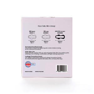 แผ่นอนามัยสำหรับผู้หญิง Hyye ทุกวันแผ่นแปะข้ามคืนผลิตภัณฑ์สุขอนามัยที่ปลอดภัยแผ่นเยื่อธรรมชาติชนิดปีก - Product Image 4