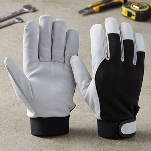 High Performance Durable Safety <b>Gloves</b> Heavy Duty Goat Grain Leather CE Certified Heat Resistant Anti-Slip Safety Cuff - Product Image 3