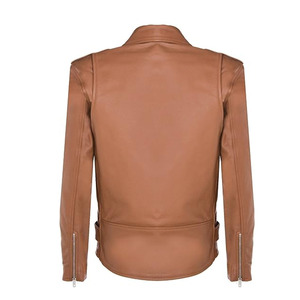 Chaqueta de Cuero Personalizada de Alta Calidad para Hombre, para Invierno, Diseño Sólido, Estilo Casual con Cuello Alto, Nuevo Estilo y Logotipo en el Frente - Product Image 2