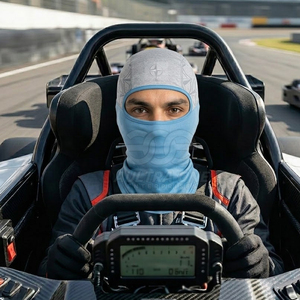 Cagoule de karting haut de gamme légère, respirante et douce, cache-visage extensible pour casque, idéale pour le karting et les sports motorisés - Product Image 5