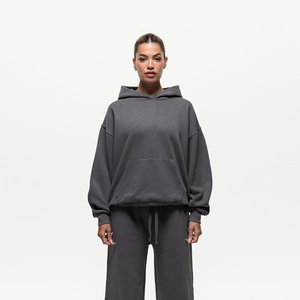 Sudaderas de Alta Calidad para Mujer, Sudaderas para Uso Diario, Logotipo Personalizado, Color Sólido, Sudadera Holgada de Gran Tamaño - Product Image 1