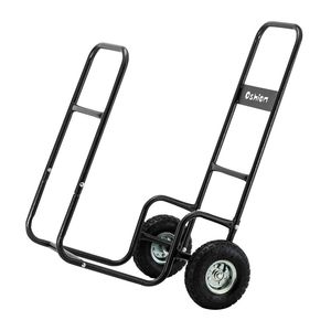 Carrello per Legna da Ardere da 220 Libbre con Ruote Grandi e Spazio di Stoccaggio Esterno, Facile da Spostare e Trasportare - Product Image 4